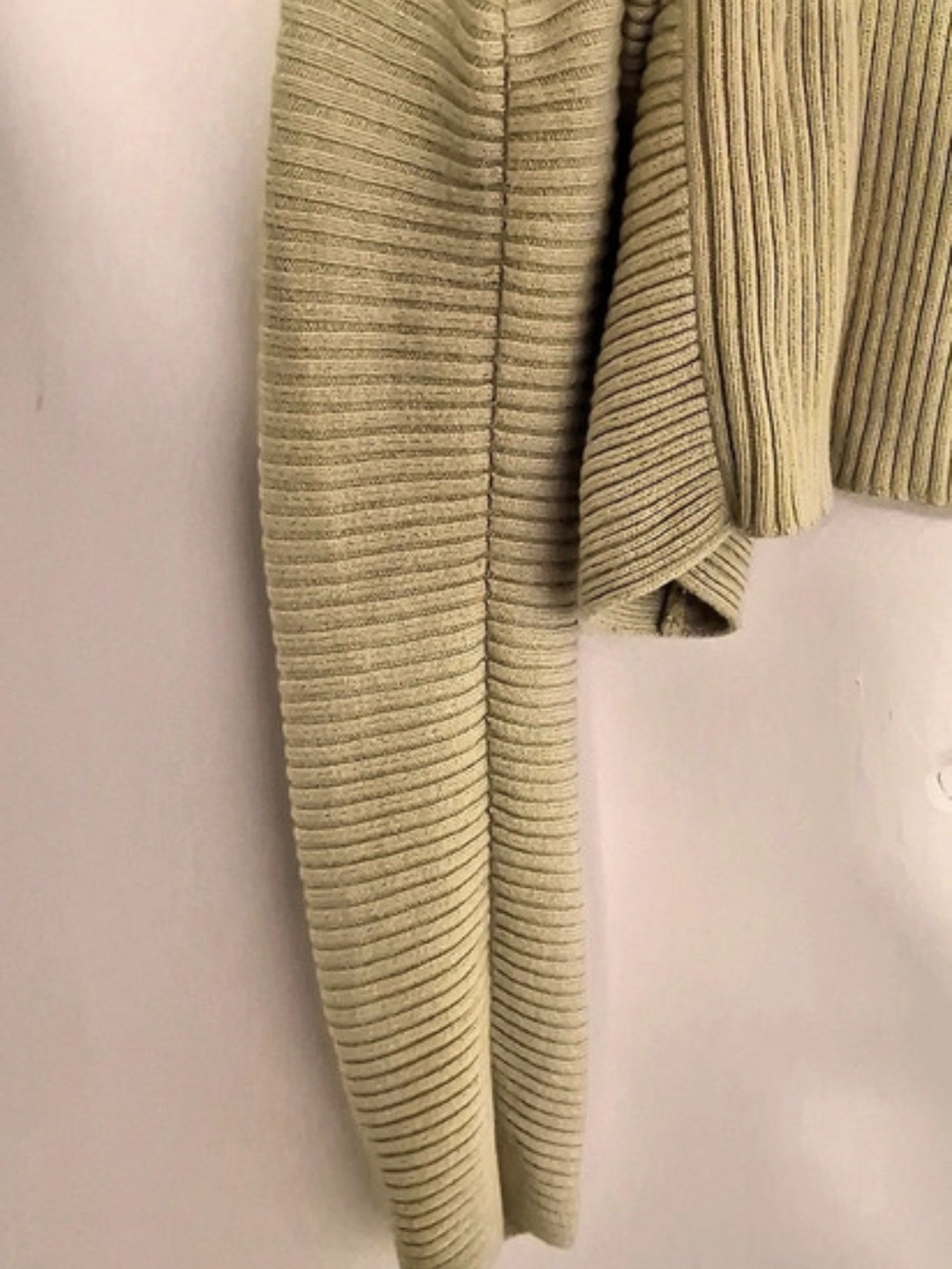 Off Shoulder Intermix Ribbed Knit Sweater  Size Small - Picture 8 of 16